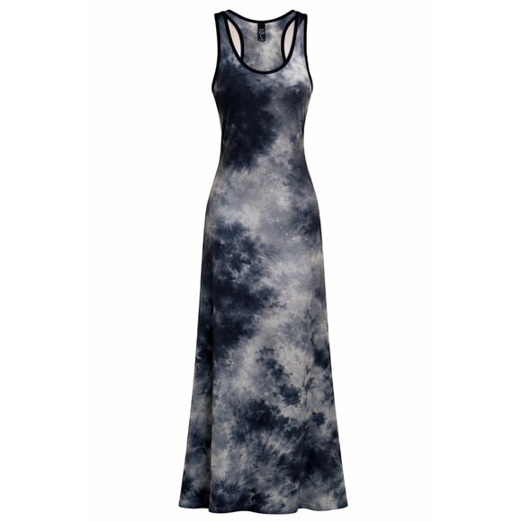 Go Couture Tie-Dye Longline Tank Dress Medium - Picture 3 of 14
